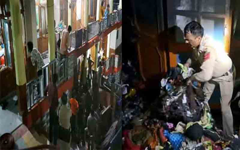 क्वार्टर में लगी आग, लाखों रुपए का सामान जलकर हुआ राख