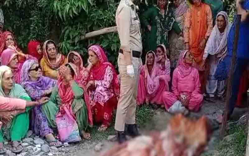 देवर ने अपनी भाभी पर किया दराट से हमला, मौके पर मौत