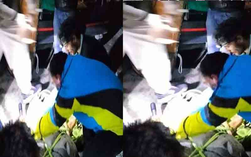 मनाली में ढांक से गिरी रशियन महिला, ऐसे किया गया रेसक्यू…..