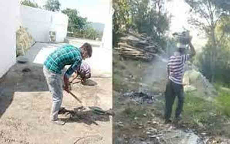 निजी निर्माण कार्य में लगा दिए सरकारी कर्मचारी, जलशक्ति विभाग के अधिकारी का कारनामा