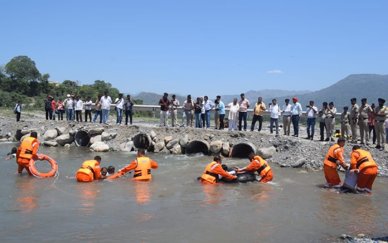 सिरमौर जिला में पांच स्थानों पर मेगा मॉक ड्रिल का हुआ सफलापूर्वक आयोजन