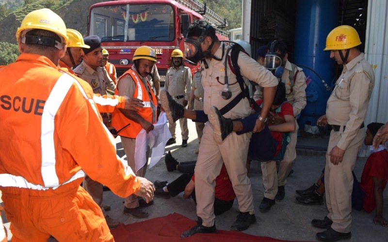 बाढ़ जैसी प्राकृतिक आपदा से बचाव के लिए मेगा माॅक ड्रिल आयोजित