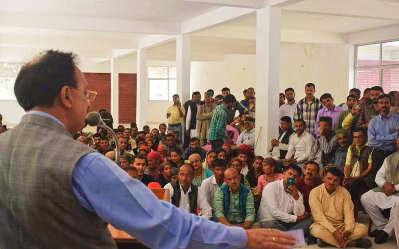 शिलाई विधानसभा क्षेत्र का सर्वांगीण विकास किया जाएगा सुनिश्चित- हर्षवर्धन चैाहान