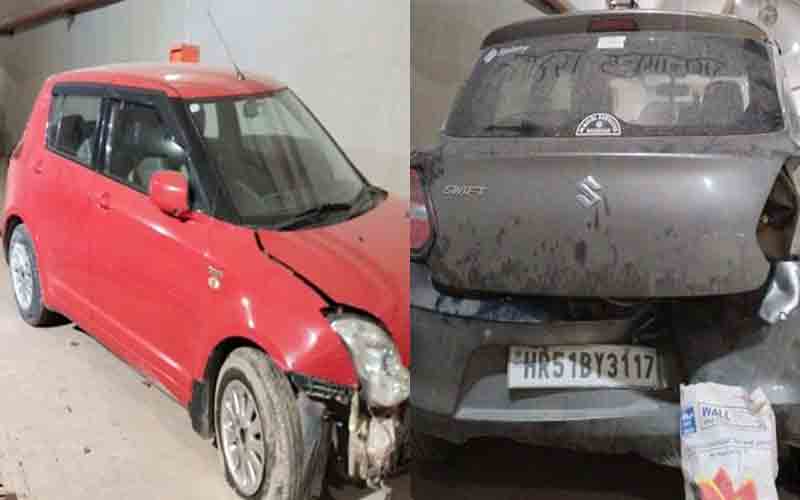 कीरतपुर-नेरचौक फोरलेन पर उद्घाटन से पहले ही हुआ हादसा, दो गाड़ियों में टक्कर