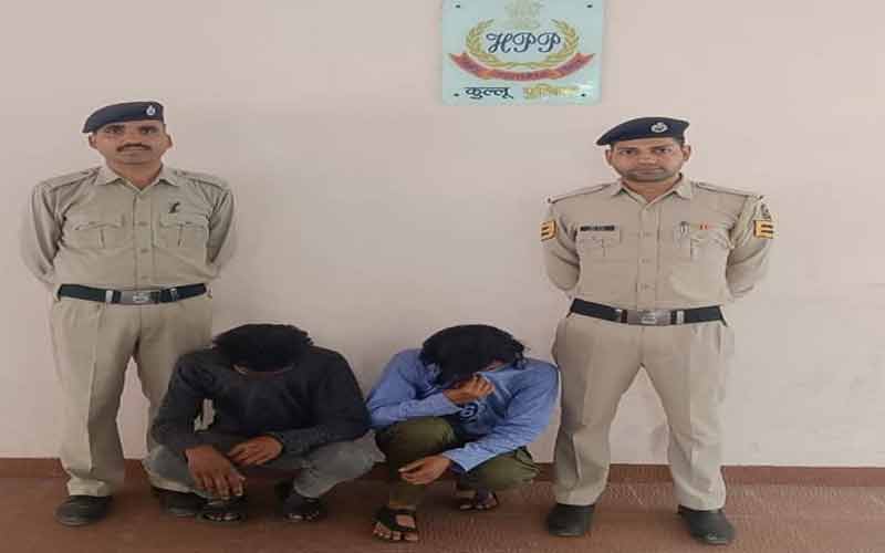 कुल्लू में केरल के दो युवकों से चरस और केटामाइन हुई बरामद, हुए गिरफ्तार