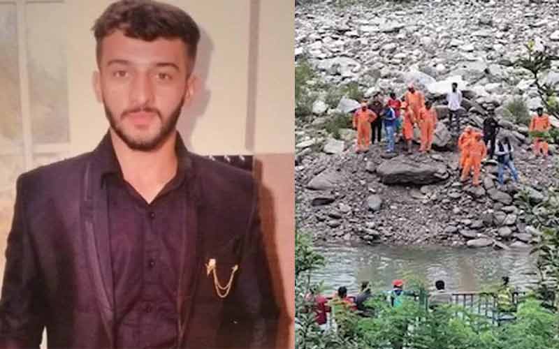 20 घंटे बाद बरामद हुआ पब्बर नदी में डूबे आर्यन का शव