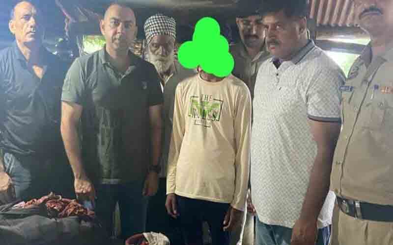 पुलिस ने स्मैक सहित गिरफ्तार किया तस्कर