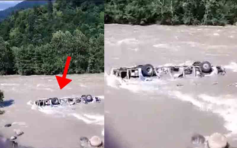 ब्यास नदी में जलस्तर कम होने पर मिली पंजाब रोडवेज की लापता बस, ड्राइवर का शव बरामद