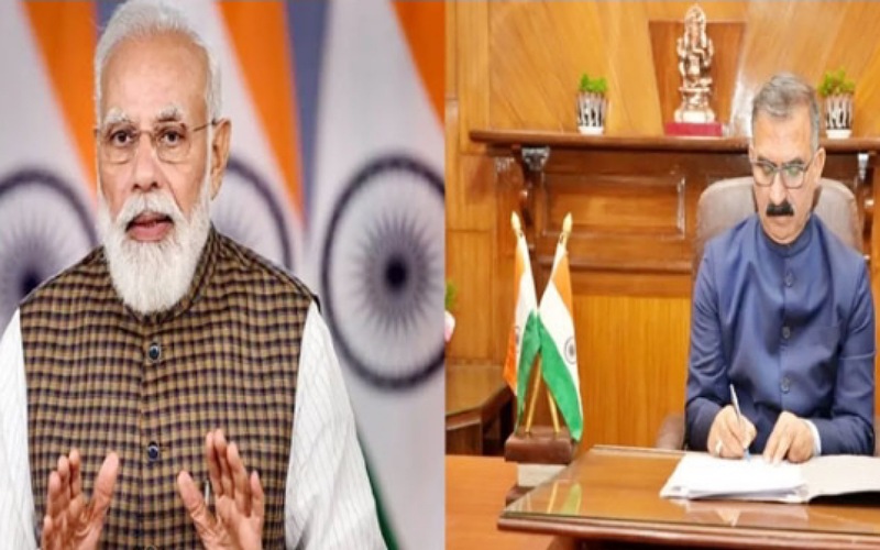 पीएम मोदी ने सीएम से हिमाचल में भारी वर्षा के कारण हुए नुक्सान के संबंध में की बात