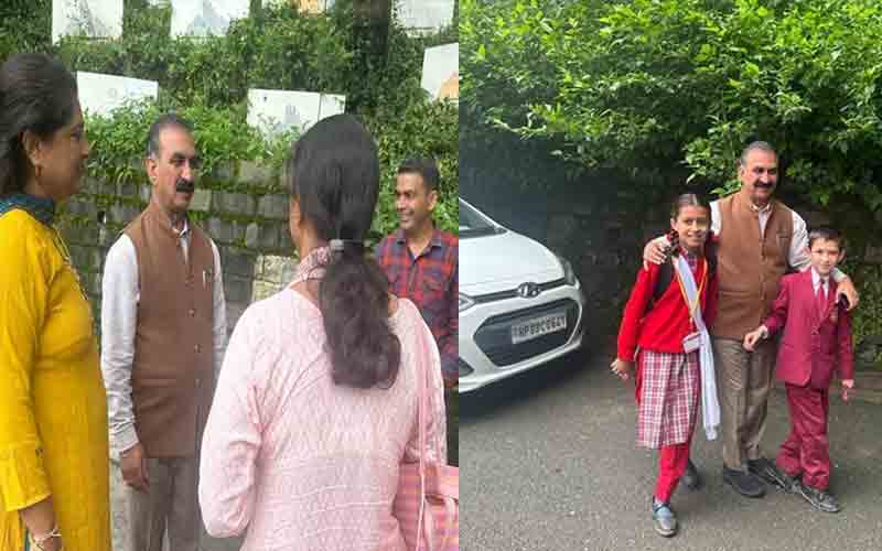 पैदल सचिवालय पहुंचे मुख्यमंत्री सुक्खू, लोगों से किया संवाद