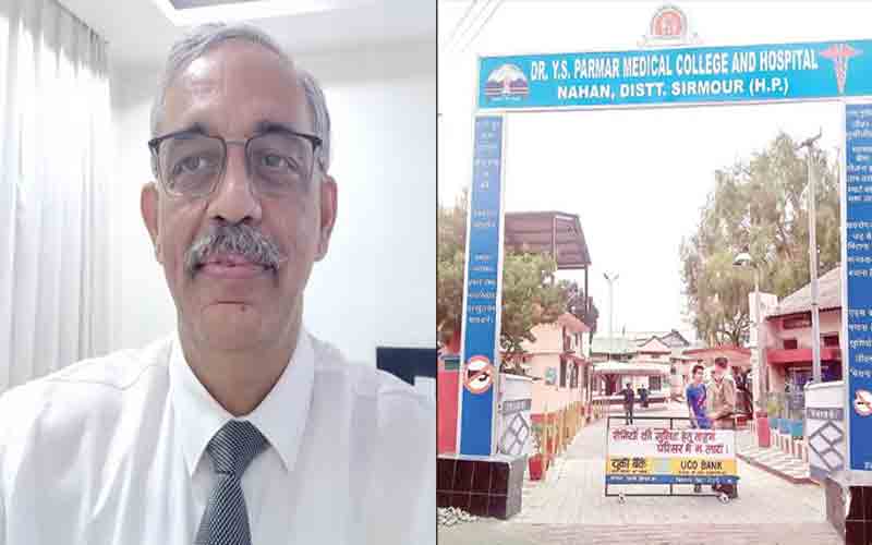 डॉ. राजीव तुली ने संभाला नाहन मेडिकल कॉलेज में प्रधानाचार्य का कार्यभार