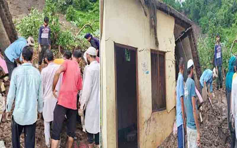 विक्रम बाग में भूस्खलन की चपेट में आया 14 साल का लड़का, हुई मौत