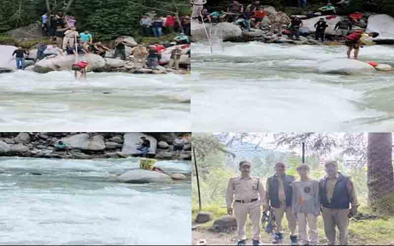 ब्यास नदी के बीच फंस गया 15 वर्षीय लड़का, कड़ी मशक्कत के बाद निकाला सुरक्षित