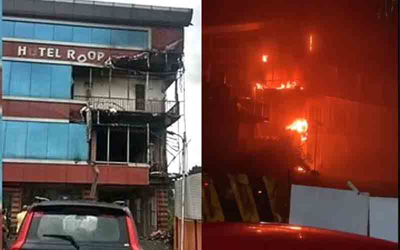 सुंदरनगर में होटल पर गिरी आसमानी बिजली, मालिक को लाखों का नुक्सान