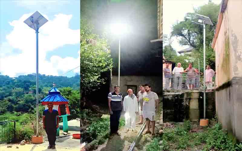 सीएम के आदेश पर धर्मपुर उपमंडल के आपदा प्रभावित क्षेत्रों में स्थापित हुई 20 सोलर लाइट्स