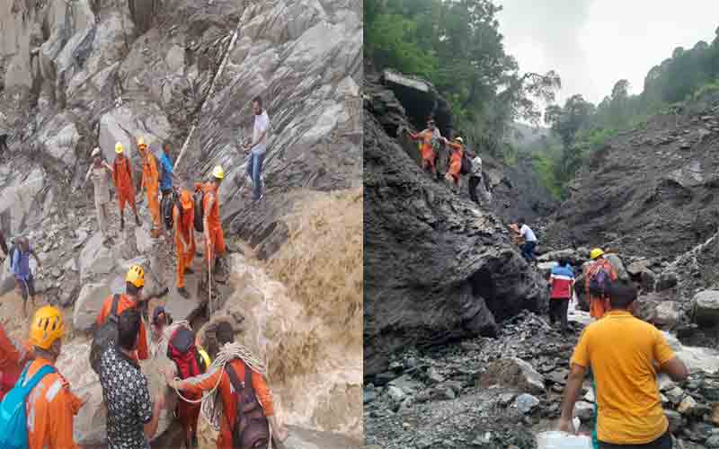 खोलानाला से 50 लोगों की सुरक्षित निकासी, नगवाईं राहत शिविर में किया शिफ्ट