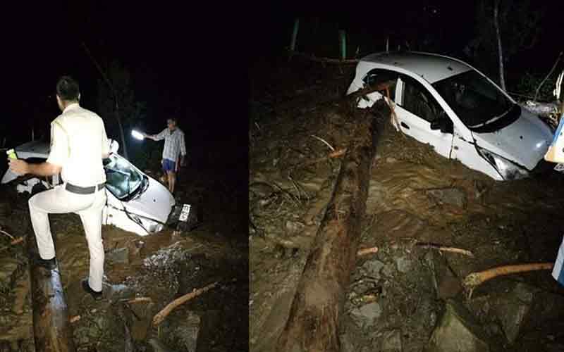 भटियात में 8 साल के बच्चे की उफनते नाले में डूबने से मौत, मंडी में मलबे में दबी कार