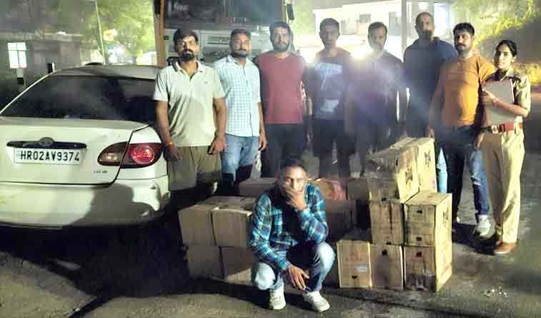 सिरमौर एसआईयू टीम के द्वारा फिर पकड़ी गई 36 पेटी अवैध शराब