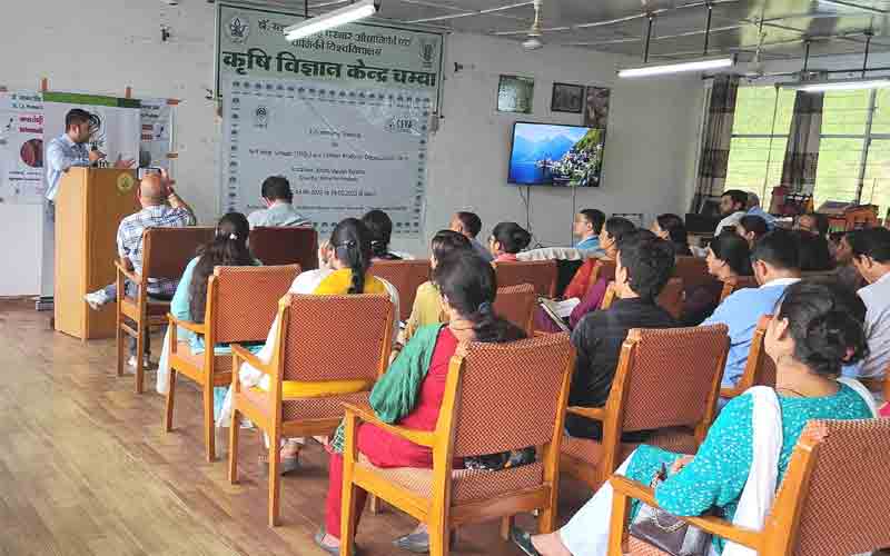 ई-कॉमर्स प्रशिक्षण के लिए कृषि विज्ञान केंद्र चंबा में दो दिवसीय कार्यशाला आयोजित