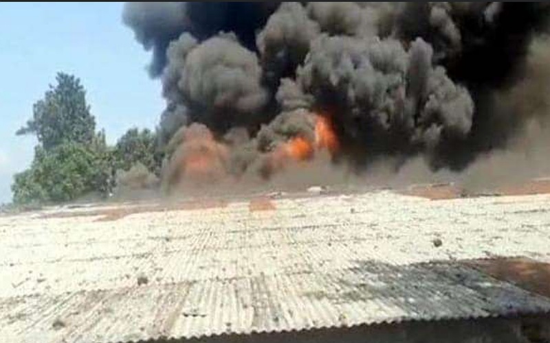 पांवटा में हिमालयन इंटरनेशनल मशरूम कंपनी में हुआ भीषण अग्निकांड, लाखों का नुकसान