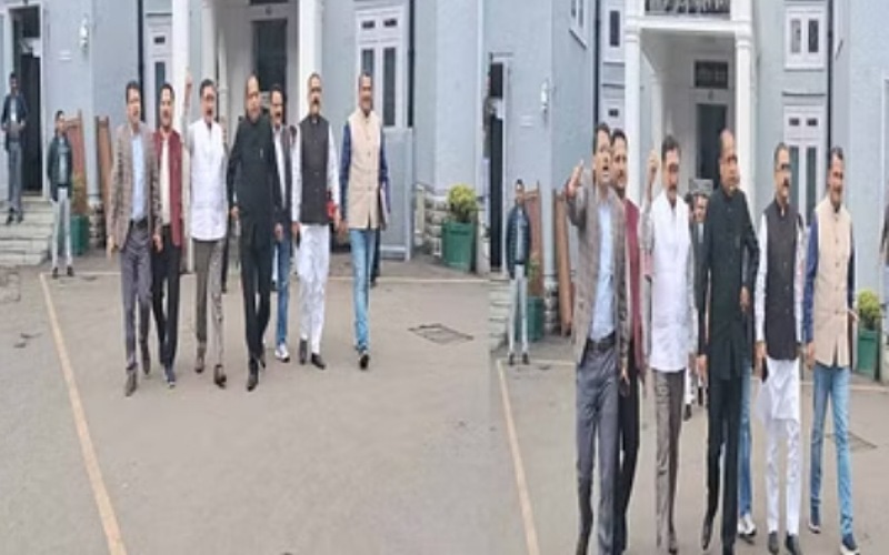 स्टांप ड्यूटी हिमाचल  प्रदेश संशोधन विधेयक 2023 को लेकर सदन में हंगामा, विपक्ष ने किया वॉकआउट