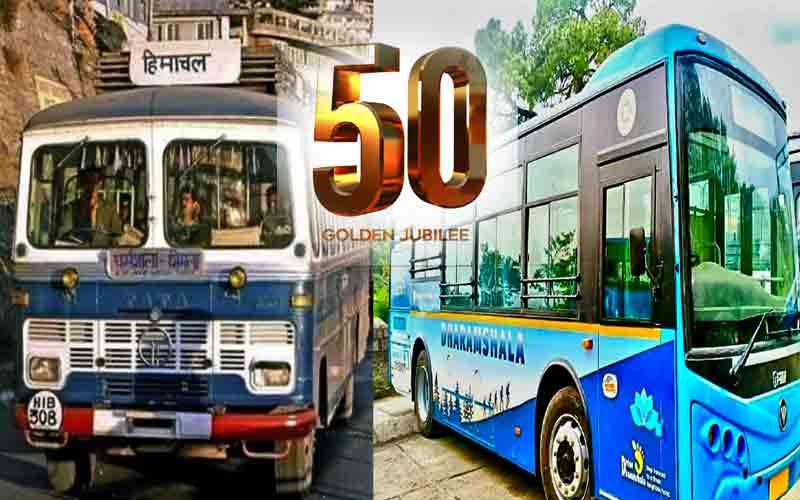 665 बसों के कारवां से शुरू हुए एचआरटीसी के सफर ने गोल्डन ईयर में किया प्रवेश
