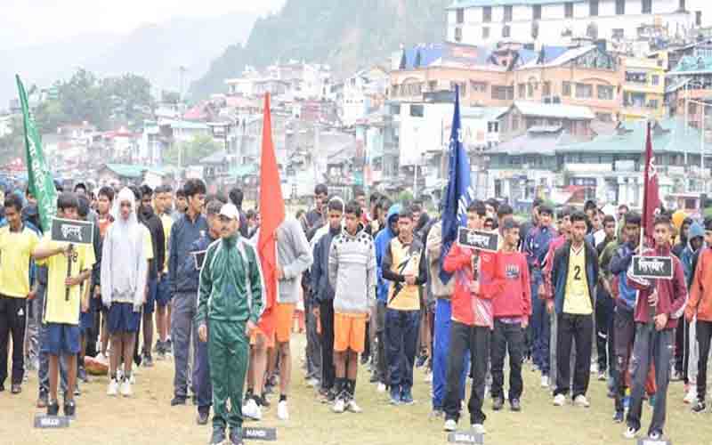 चंबा चौगान में 64वीं राज्य स्तरीय अंडर-19 पुरुष वर्ग खेलकूद प्रतियोगिता हुई शुरू