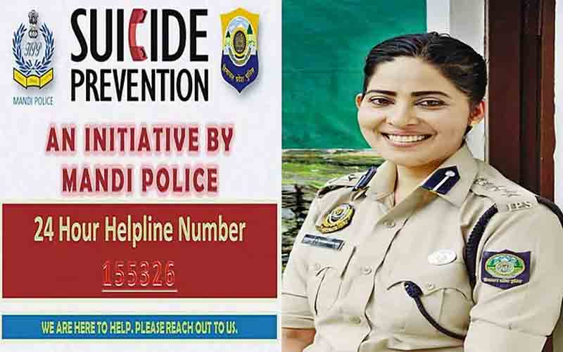 मंडी में आत्महत्या के मामलों पर लगेगी ब्रेक, जिला पुलिस ने जारी किया हेल्पलाइन नंबर