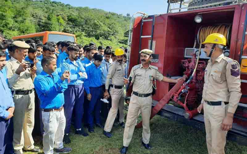 आईटीआई नूरपुर में समर्थ कार्यक्रम के तहत मॉक ड्रिल का आयोजन