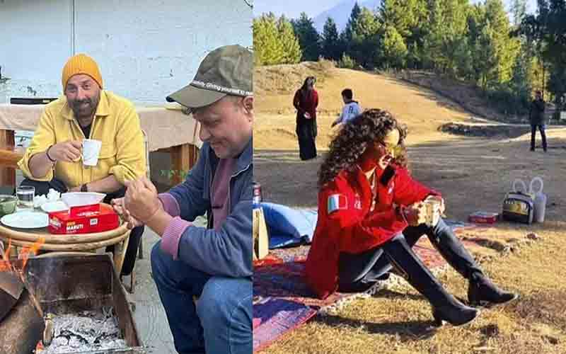 नए साल का जश्न मनाने मनाली पहुंचे बॉलीवुड एक्टर सनी देओल और कंगना रणौत
