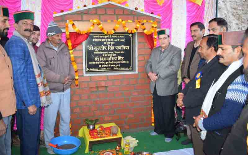 विधानसभा अध्यक्ष ने लुहनी-भराणा दा वासा संपर्क मार्ग का किया विविधत भूमि पूजन