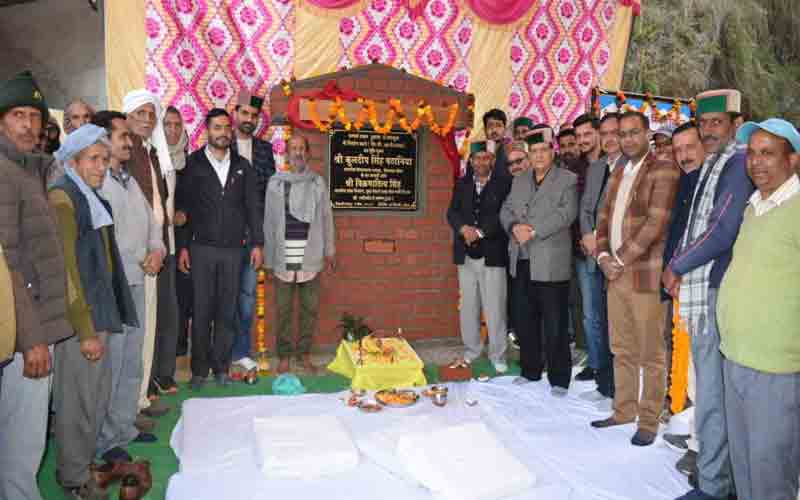 विधानसभा अध्यक्ष ने द्रुढाला-समलूना संपर्क मार्ग का किया विधिवत शिलान्यास