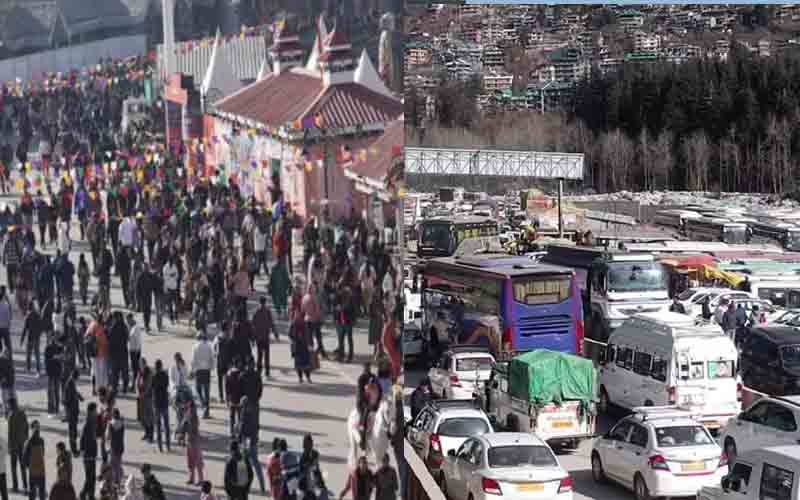 क्रिसमस पर करीब पांच लाख सैलानियों से गुलजार हुआ हिमाचल