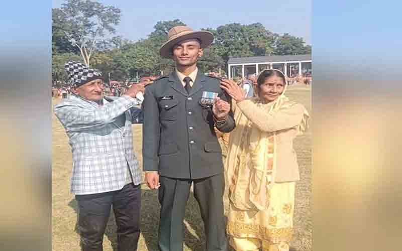 भारतीय सेना में लेफ्टिनेंट बने सिरमौर जिला के पुरूषोत्तम लाल