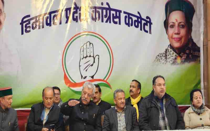 प्रदेश मुख्यालय राजीव भवन में कांग्रेस पार्टी ने मनाया 139वां स्थापना दिवस