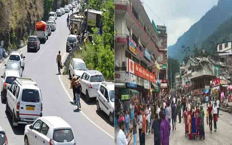 नए साल का जश्न मनाने शिमला में उमड़ी पर्यटकों की भीड़, 10 दिन में पहुंची इतने लाख गाड़ियां….