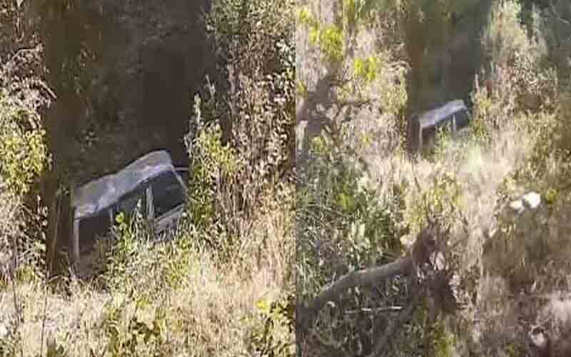 शिमला-मटौर नेशनल हाईवे पर खाई में गिरी टेंपो ट्रैक्स, 9 लोग जख्मी