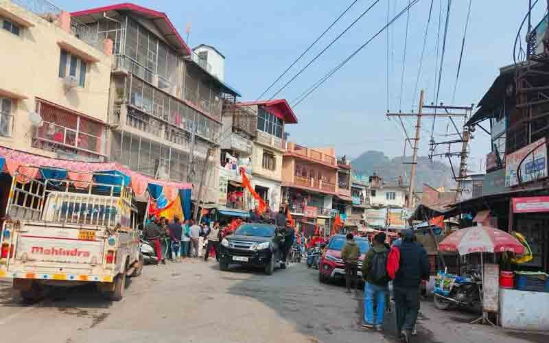 रामलाल के प्राण प्रतिष्ठा समारोह पर श्री रेणुका जी में निकली विशाल शोभा यात्रा