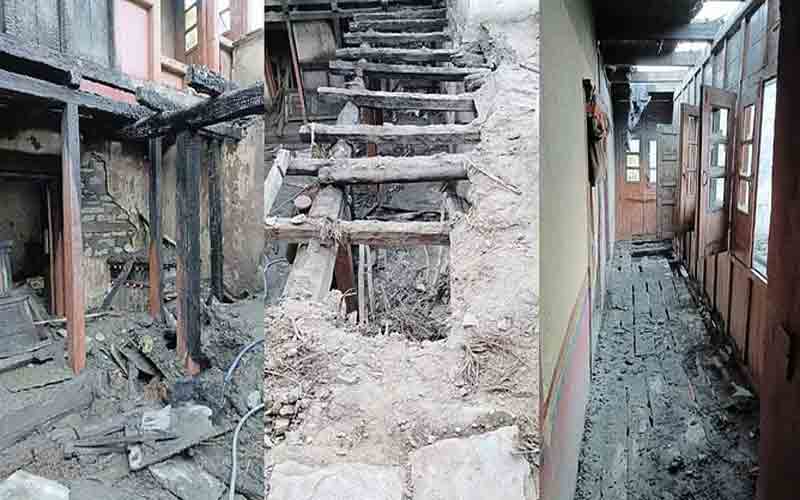 लोचा लाबरंग मंदिर में हुआ भीषण अग्निकांड, करीब 20 लाख रुपए का नुक्सान