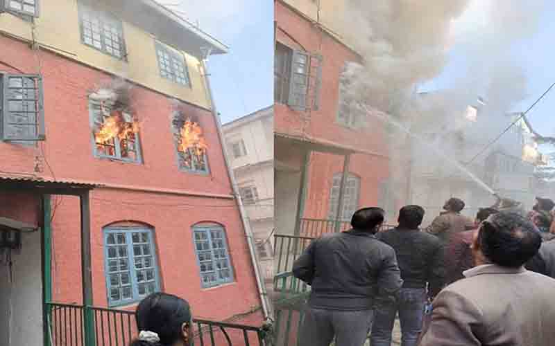 पोस्टल एंड टेलीकम्युनिकेशन कॉलोनी में हुआ भीषण अग्निकांड, लाखों का नुक्सान