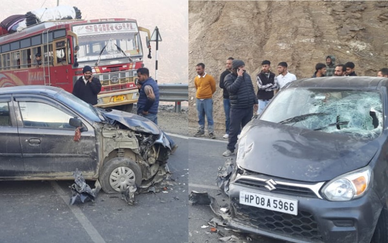 पांवटा-शिलाई एनएच पर 2 गाड़ियों के बीच हुई जोरदार भिड़ंत, हादसे में…