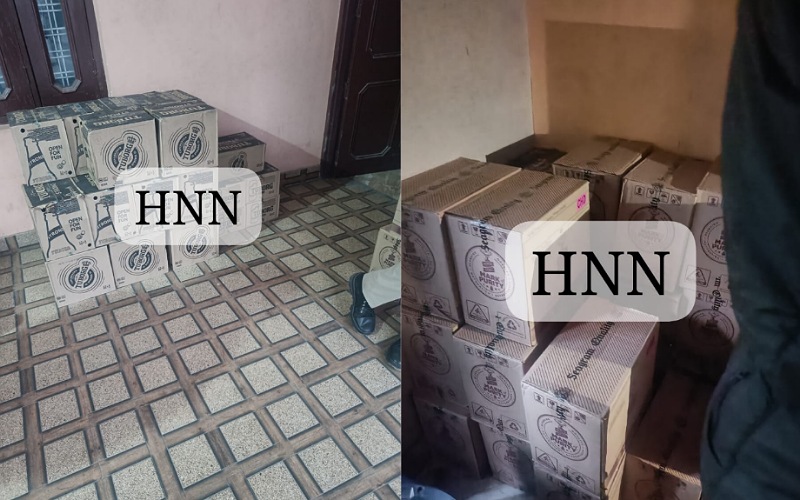 कोलर में अवैध शराब का बड़ा जखीरा बरामद, मामला दर्ज