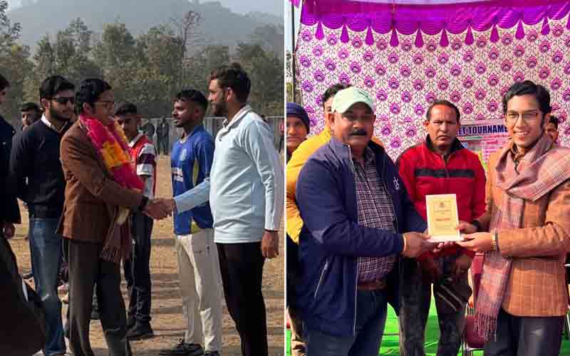 खेल को खेल की भावना से ही खेले क्रिकेट टूर्नामेंट पर बोले भावन शर्मा