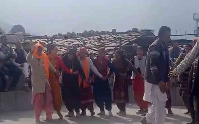 नाया पजोड़ क्षेत्र में लोगों ने श्री राम लला की पूजा अर्चना के साथ जम कर मनाया जश्न