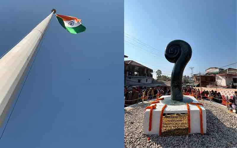 हिमाचल में यहां किया गया सबसे ऊंचे तिरंगे का लोकार्पण…..