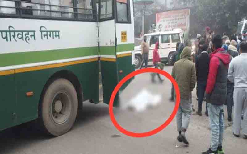 एचआरटीसी बस की चपेट में आया 22 वर्षीय युवक, मौत