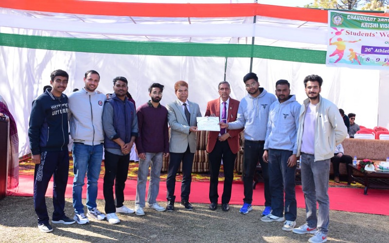कृषि विश्वविद्यालय में वार्षिक खेल एवं एथलेटिक स्पर्धा संपन्न