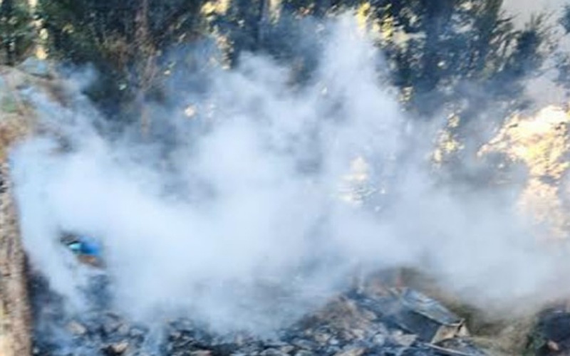 आग की भेंट चढ़ा मकान, करीब 8 लाख का हुआ नुकसान