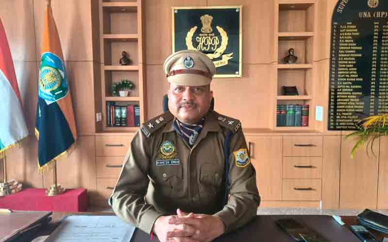 आईपीएस अधिकारी राकेश सिंह ने संभाला एसपी ऊना का पदभार