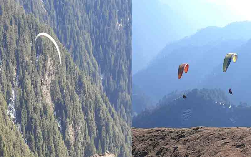 मदराणी खजियार टेकऑफ़ स्थल और जोत-बांगल लैंडिंग साइट पर पैराग्लाइडिंग का सफल ट्रायल